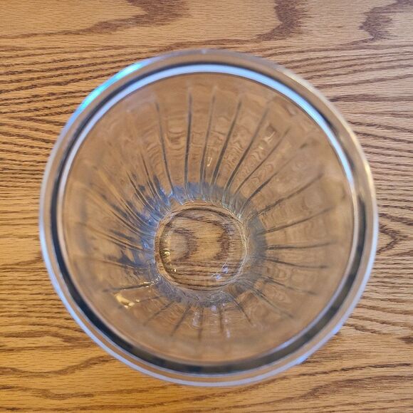 Hoosier Glass Tall Straight Clear Glass Vase Vintage Mid-Century - Picture 5 of 6